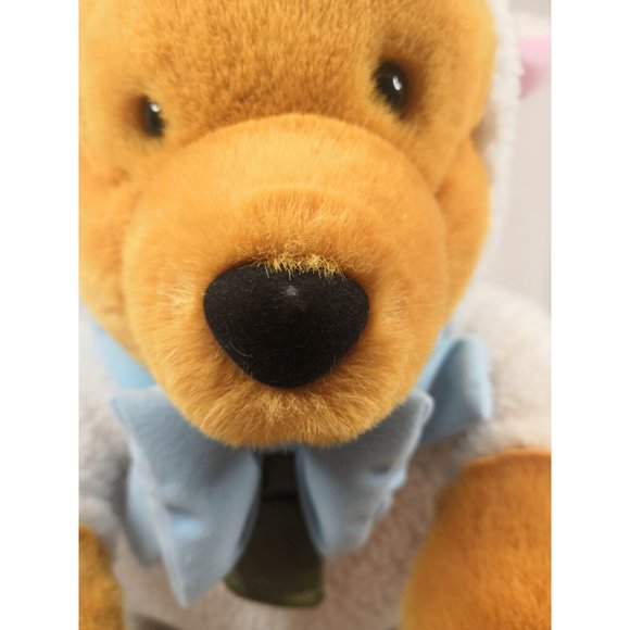 Disney Store 15" Winnie the Pooh As a Lamb With Rattle Easter Stuffed Animal - Picture 7 of 7